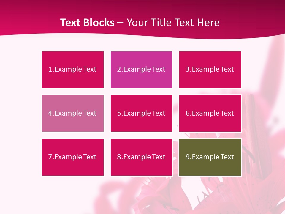 Pretty Blur Petals PowerPoint Template