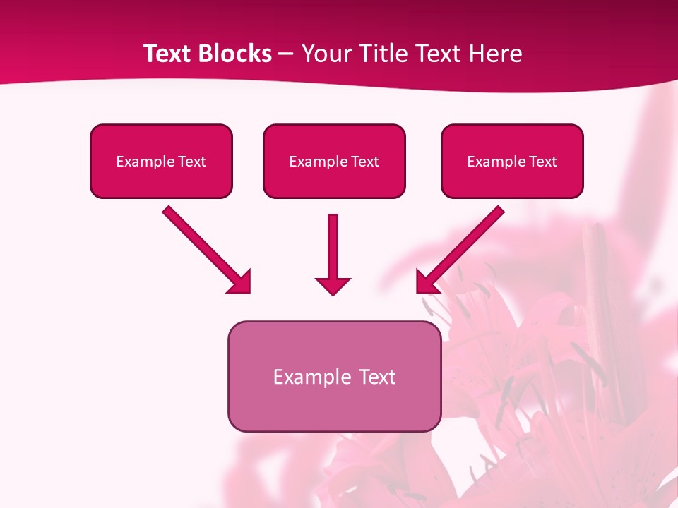 Pretty Blur Petals PowerPoint Template