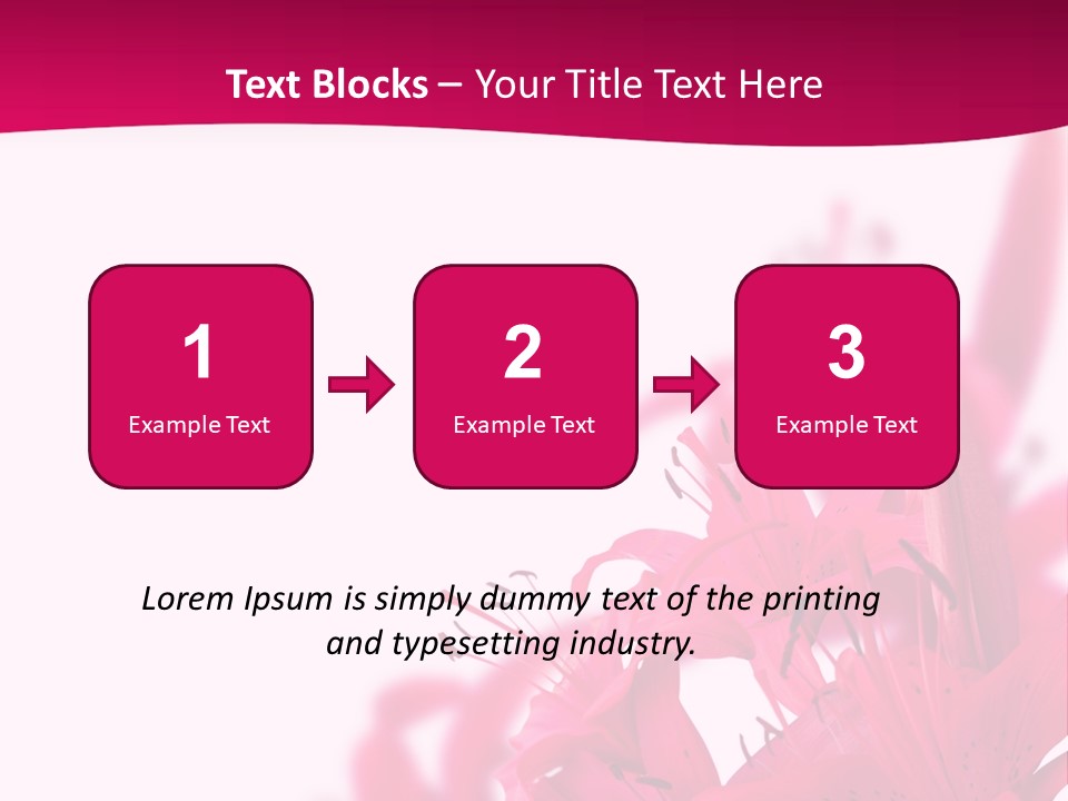Pretty Blur Petals PowerPoint Template