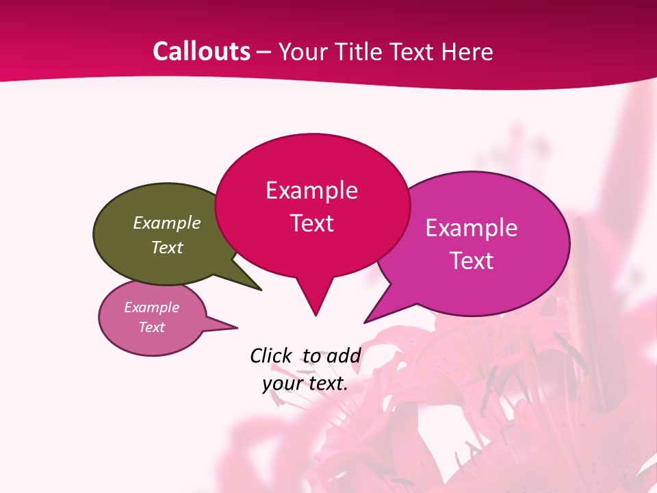 Pretty Blur Petals PowerPoint Template