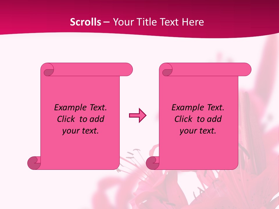 Pretty Blur Petals PowerPoint Template
