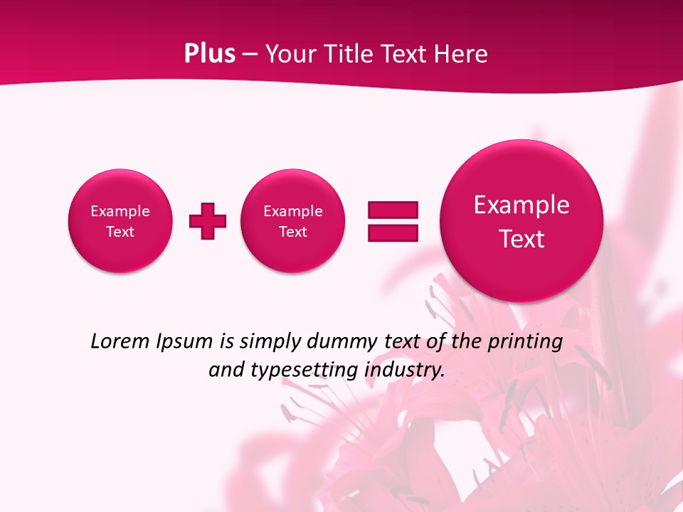 Pretty Blur Petals PowerPoint Template