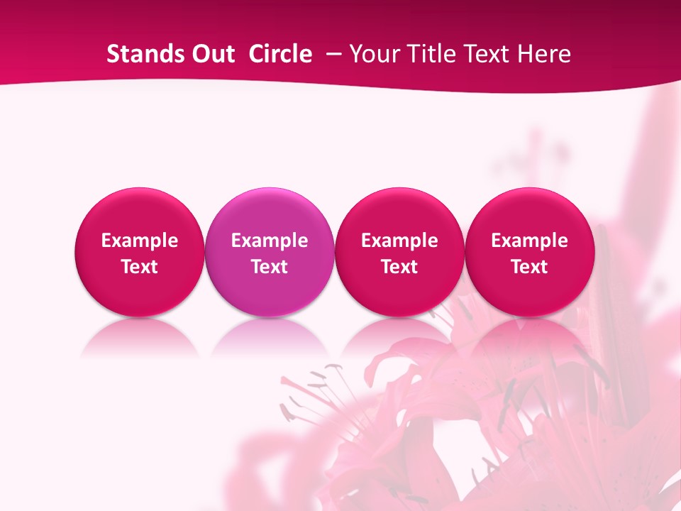 Pretty Blur Petals PowerPoint Template