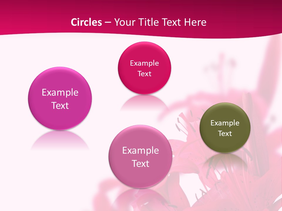 Pretty Blur Petals PowerPoint Template