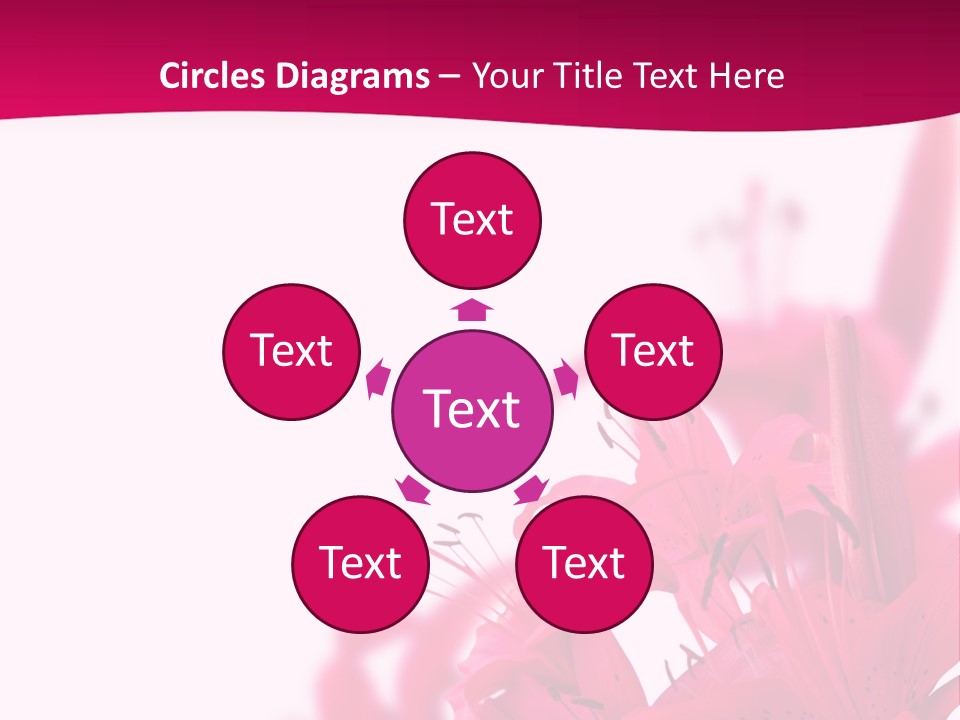 Pretty Blur Petals PowerPoint Template