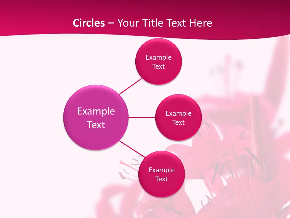 Pretty Blur Petals PowerPoint Template