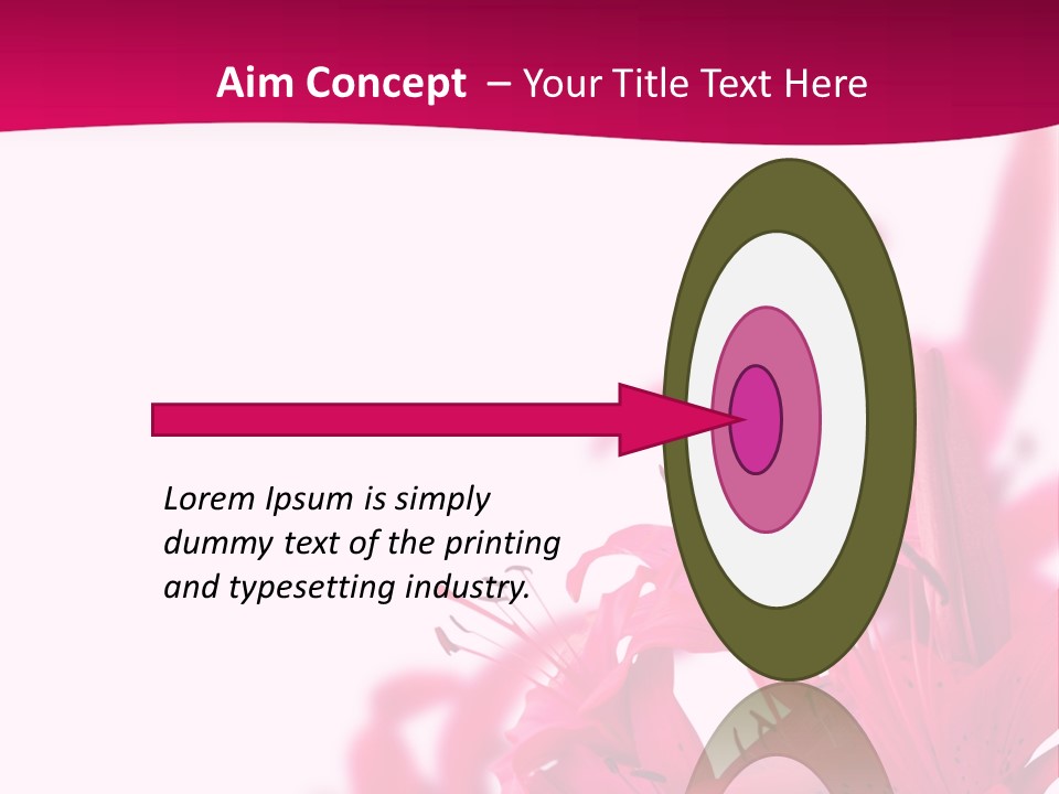 Pretty Blur Petals PowerPoint Template