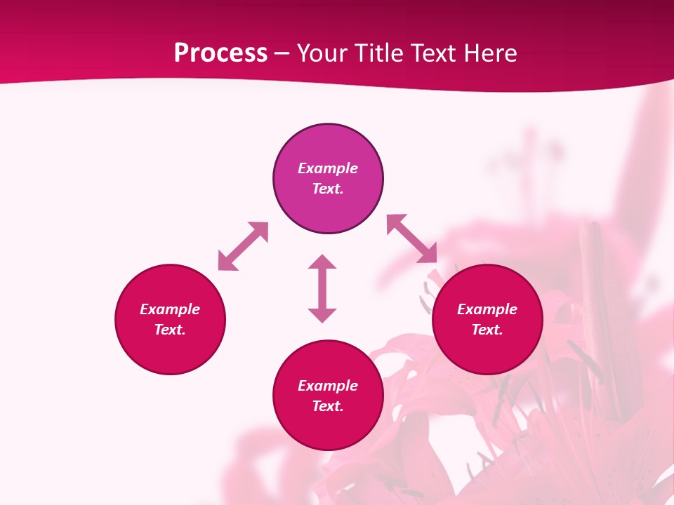 Pretty Blur Petals PowerPoint Template