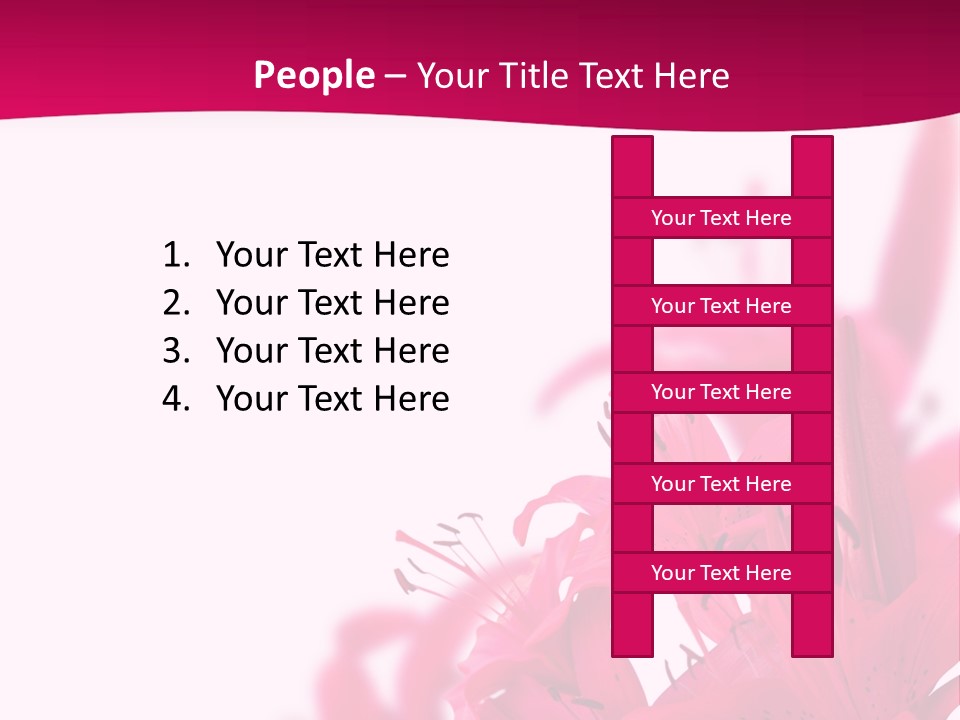 Pretty Blur Petals PowerPoint Template