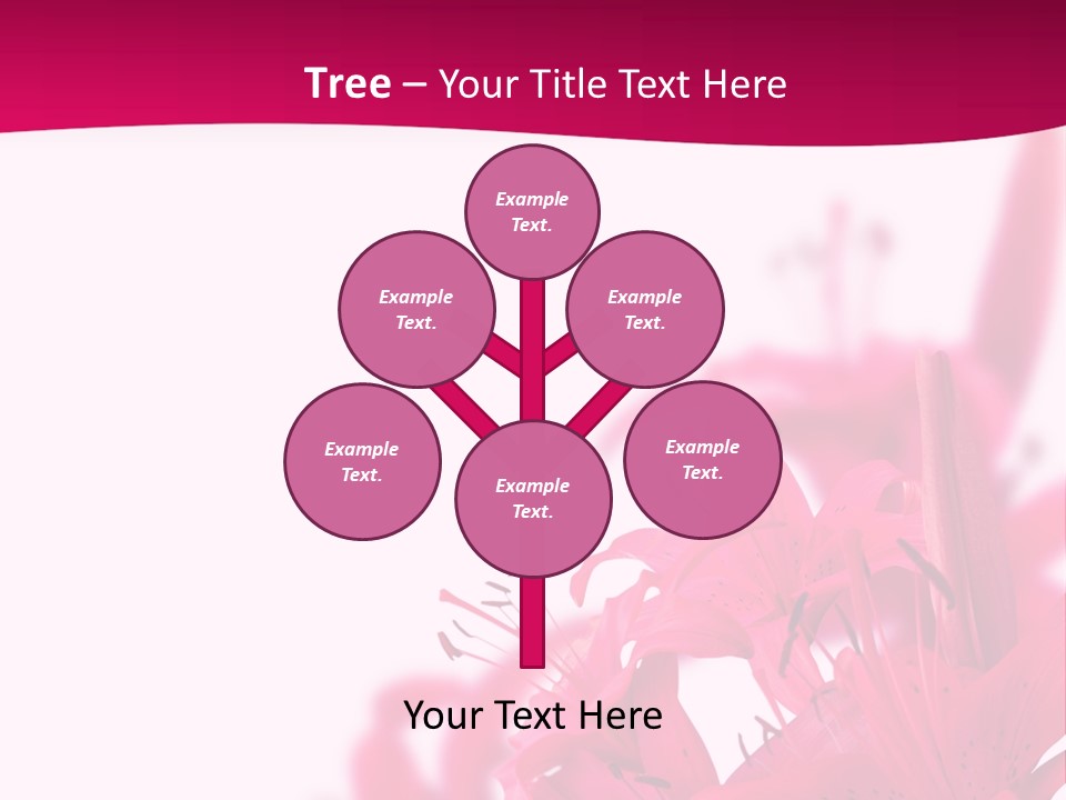 Pretty Blur Petals PowerPoint Template