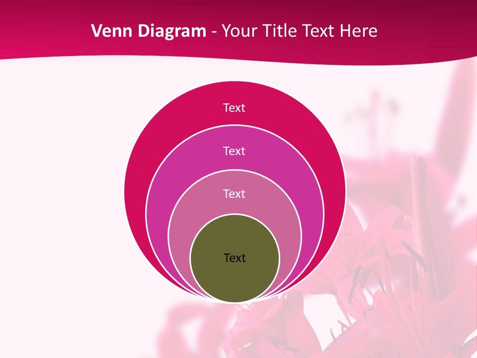 Pretty Blur Petals PowerPoint Template