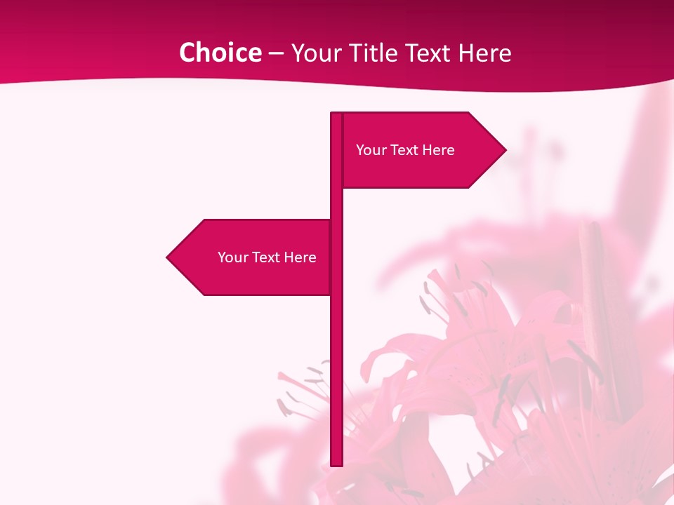 Pretty Blur Petals PowerPoint Template