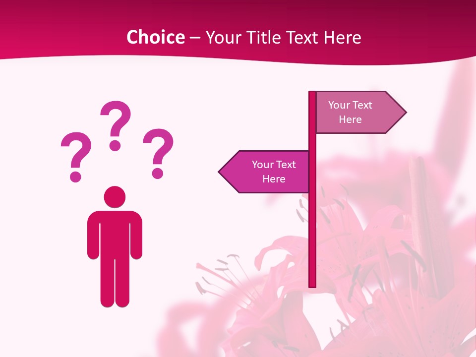 Pretty Blur Petals PowerPoint Template