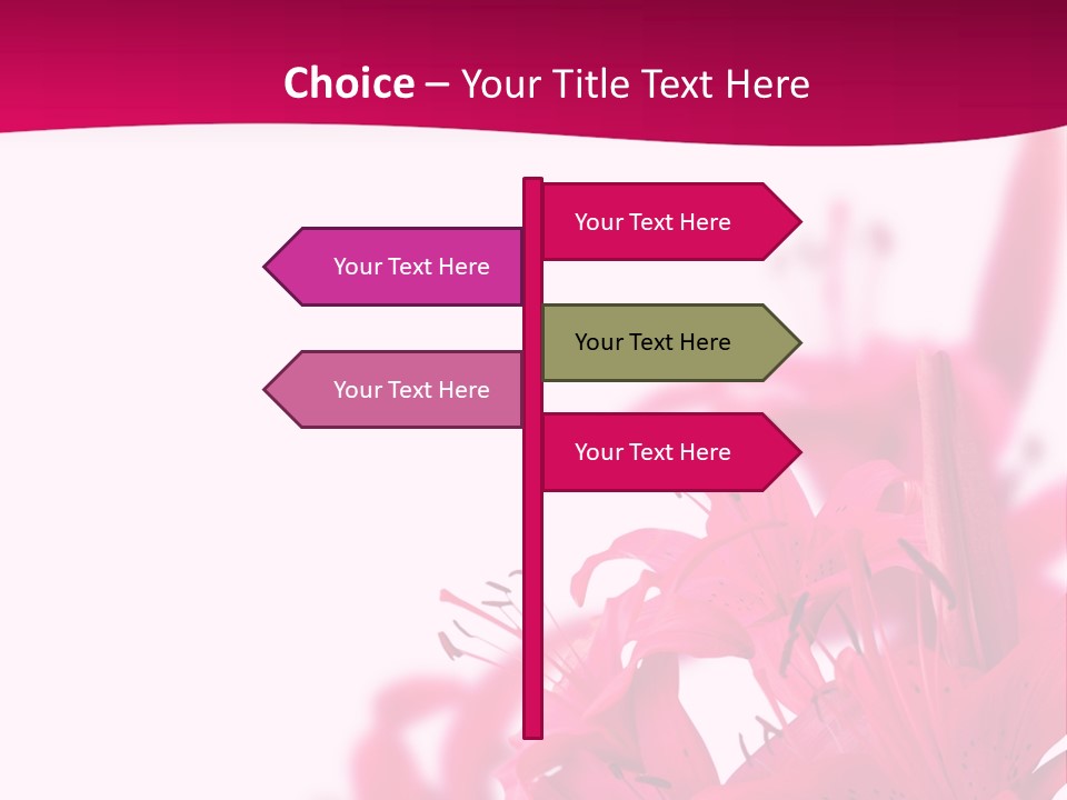 Pretty Blur Petals PowerPoint Template