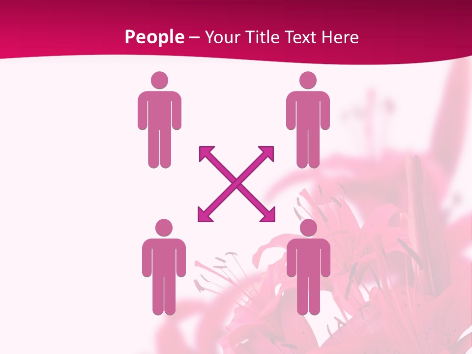 Pretty Blur Petals PowerPoint Template