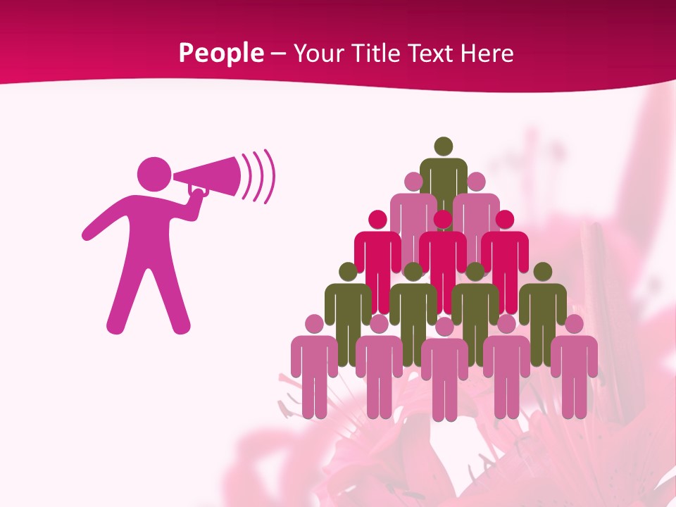 Pretty Blur Petals PowerPoint Template