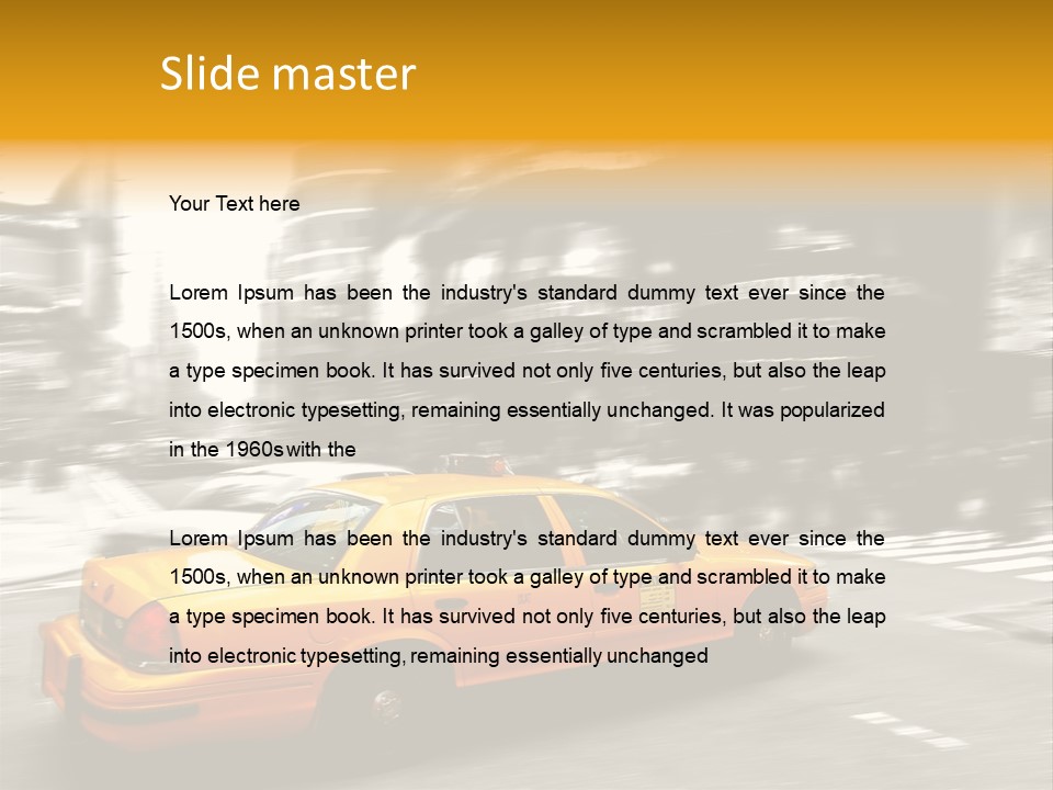 Yellow New Vacation PowerPoint Template