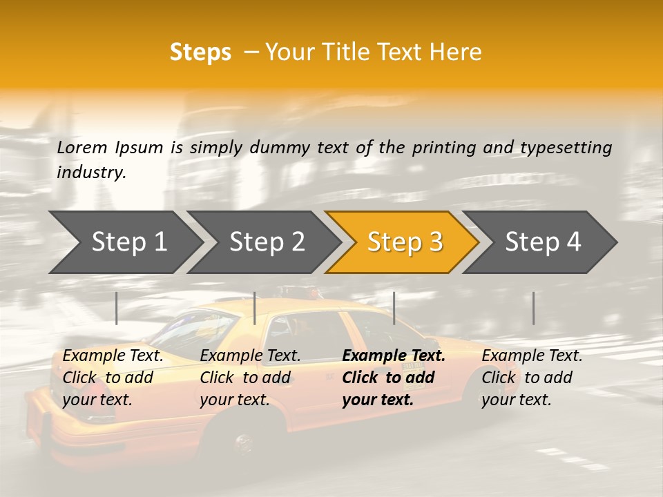 Yellow New Vacation PowerPoint Template