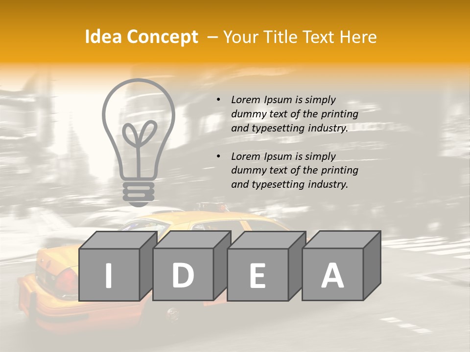 Yellow New Vacation PowerPoint Template