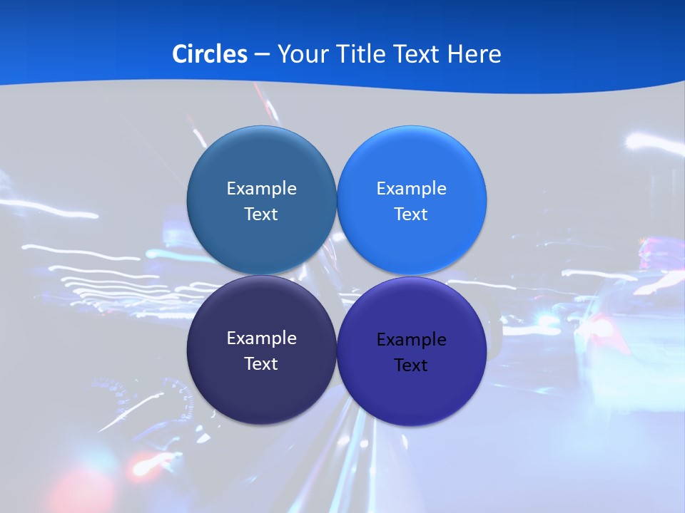 Urban Transport Scene PowerPoint Template
