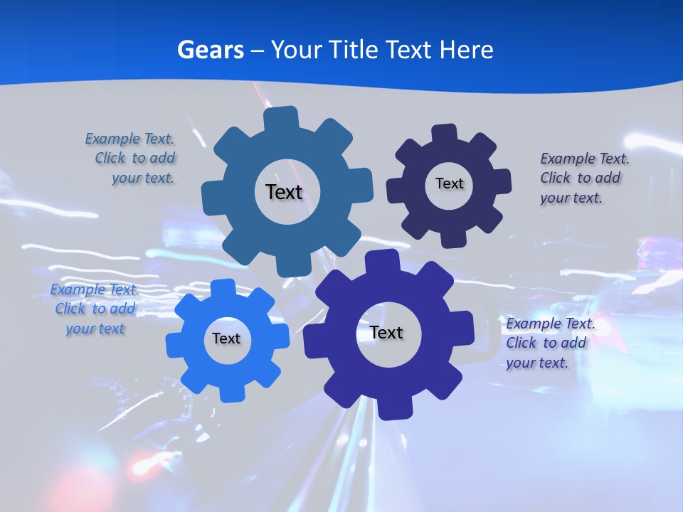 Urban Transport Scene PowerPoint Template