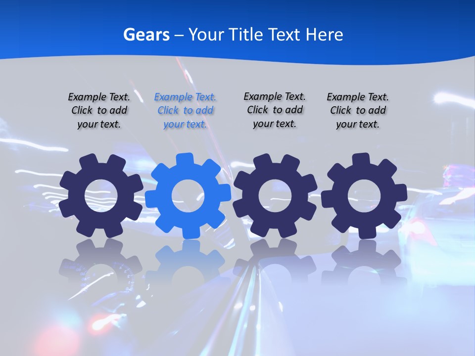 Urban Transport Scene PowerPoint Template