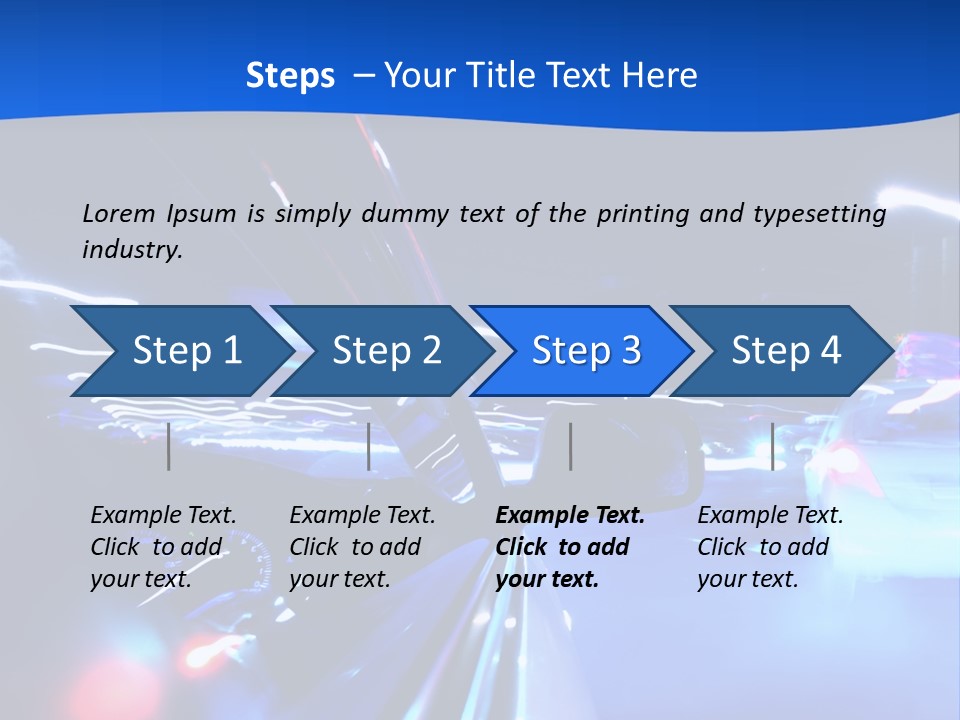 Urban Transport Scene PowerPoint Template