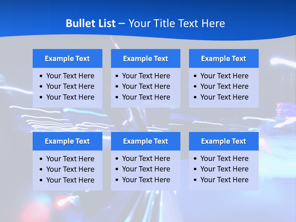 Urban Transport Scene PowerPoint Template