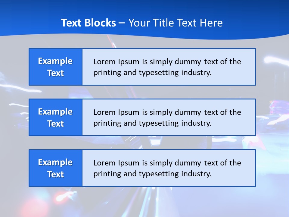 Urban Transport Scene PowerPoint Template