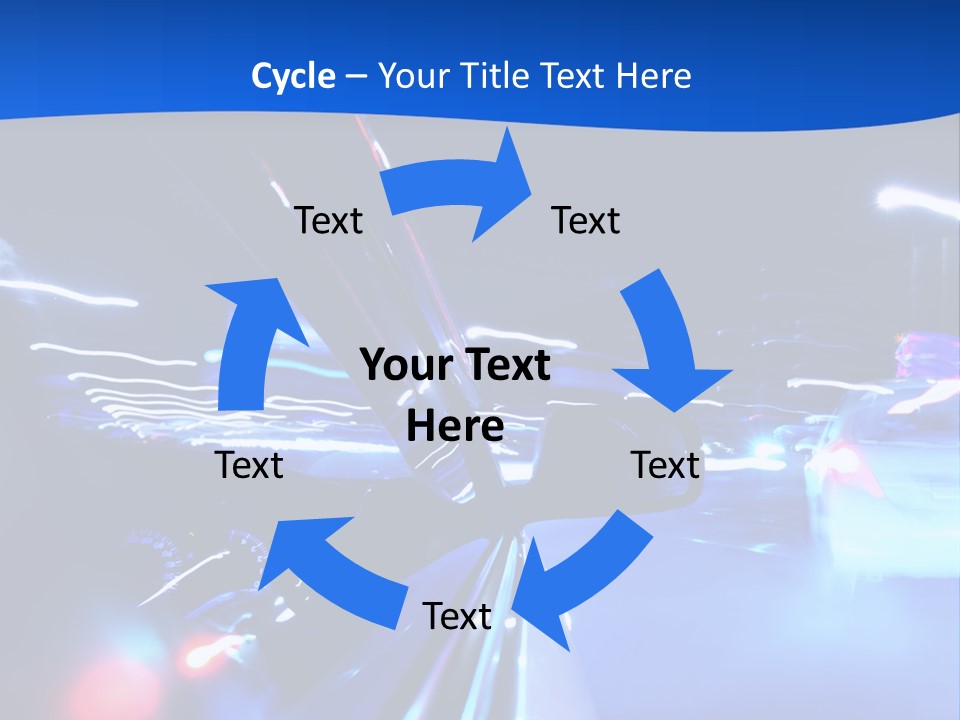 Urban Transport Scene PowerPoint Template