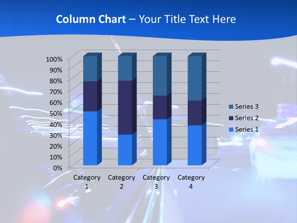 Urban Transport Scene PowerPoint Template