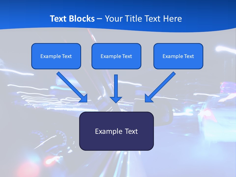 Urban Transport Scene PowerPoint Template