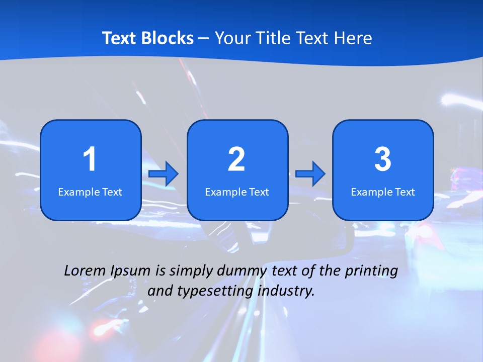 Urban Transport Scene PowerPoint Template