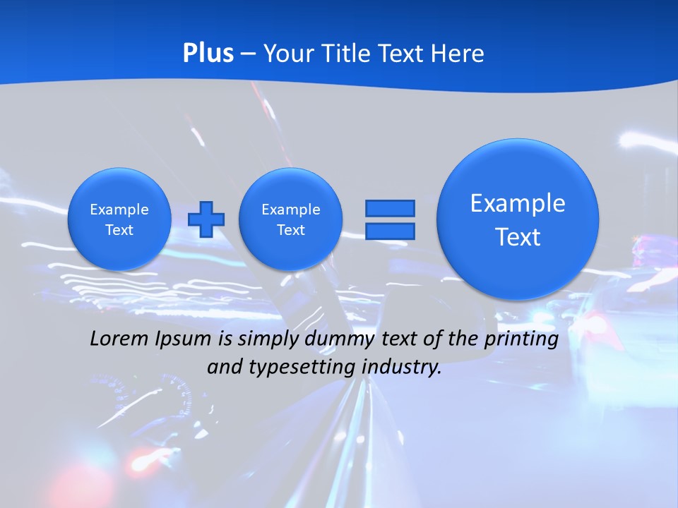 Urban Transport Scene PowerPoint Template