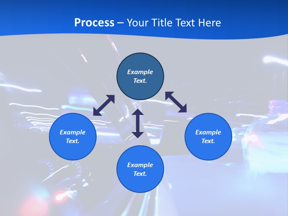 Urban Transport Scene PowerPoint Template