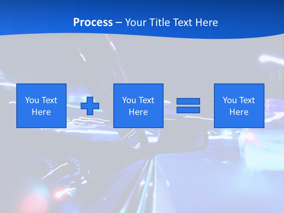 Urban Transport Scene PowerPoint Template