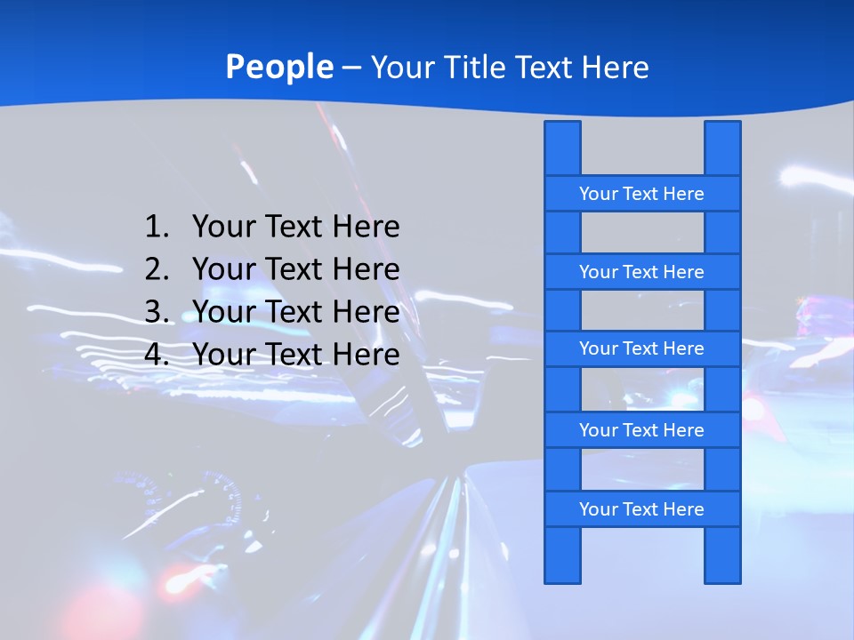 Urban Transport Scene PowerPoint Template