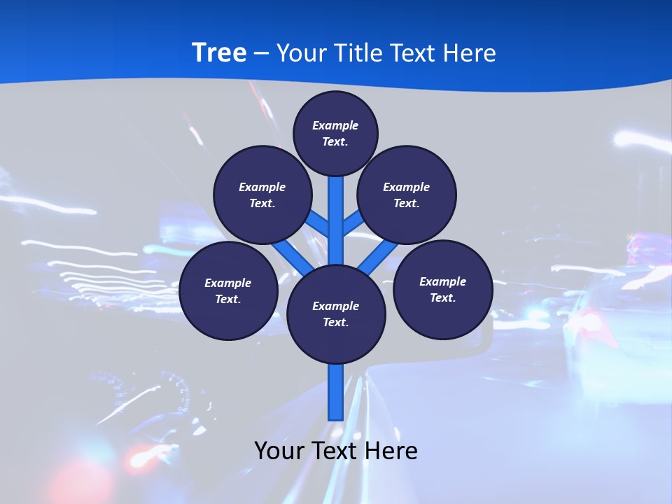 Urban Transport Scene PowerPoint Template