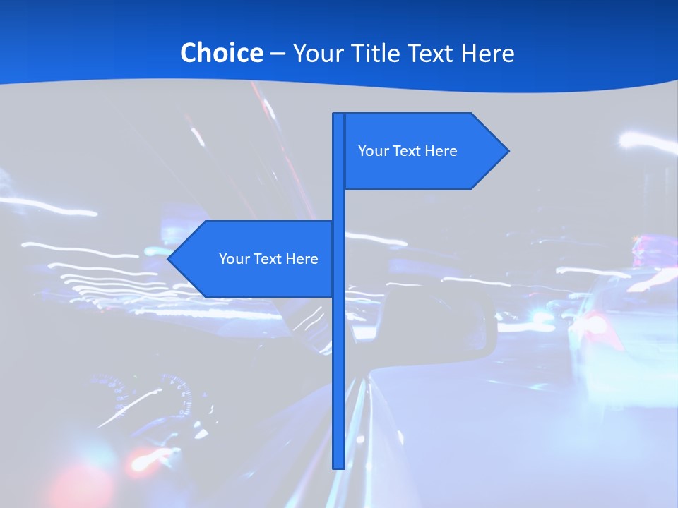 Urban Transport Scene PowerPoint Template