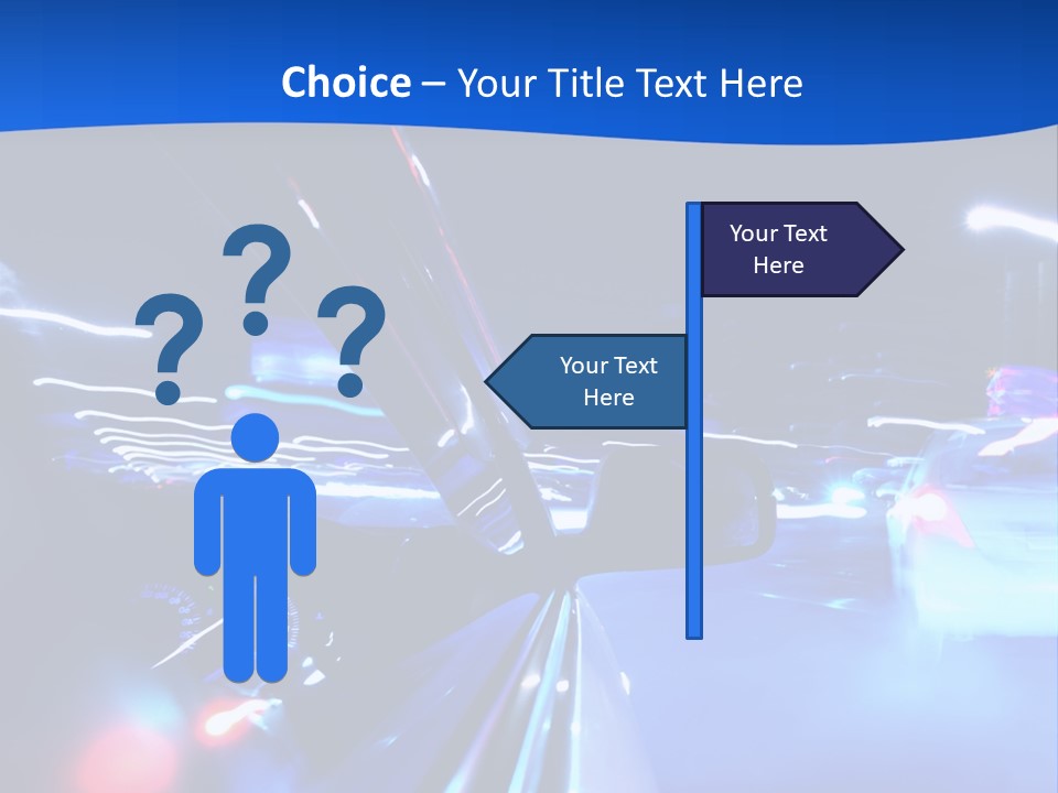 Urban Transport Scene PowerPoint Template