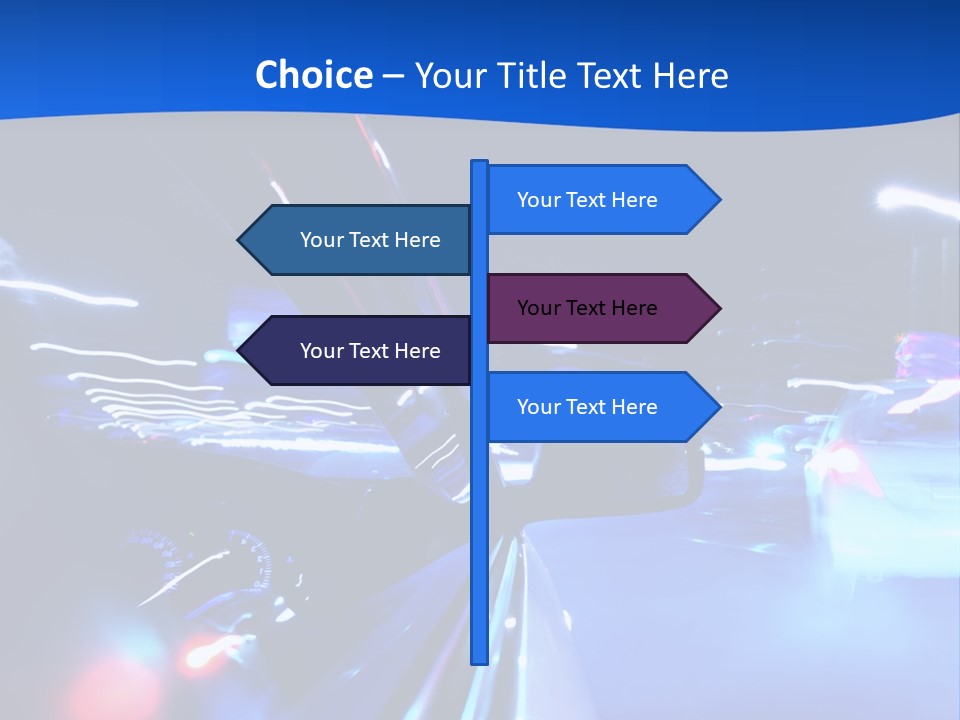 Urban Transport Scene PowerPoint Template