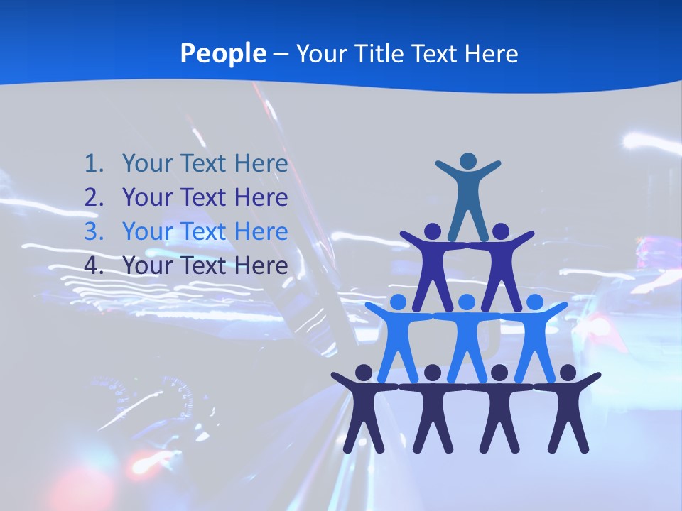 Urban Transport Scene PowerPoint Template