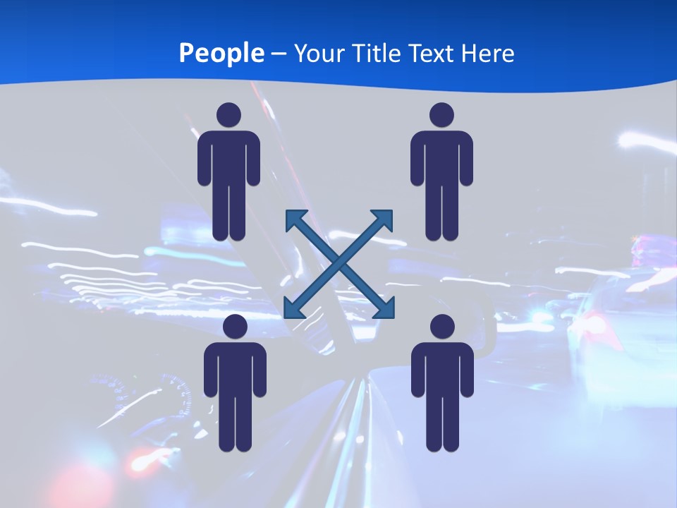 Urban Transport Scene PowerPoint Template