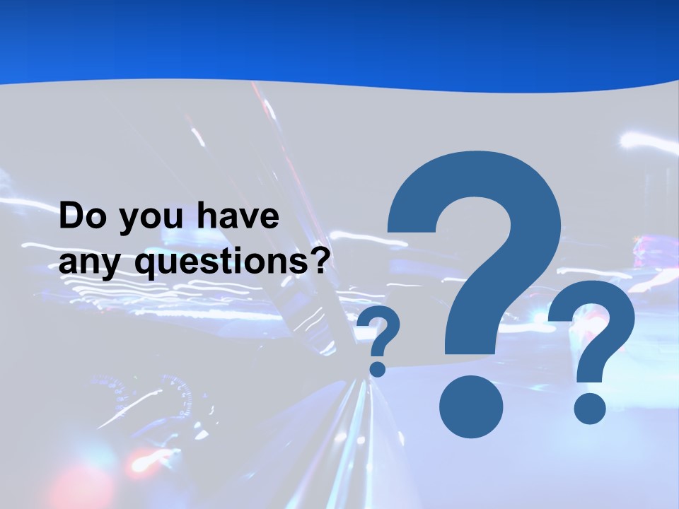 Urban Transport Scene PowerPoint Template