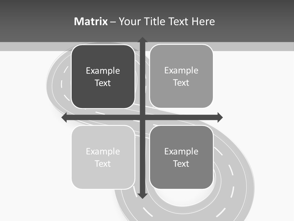 Illustration Bend Bridge PowerPoint Template
