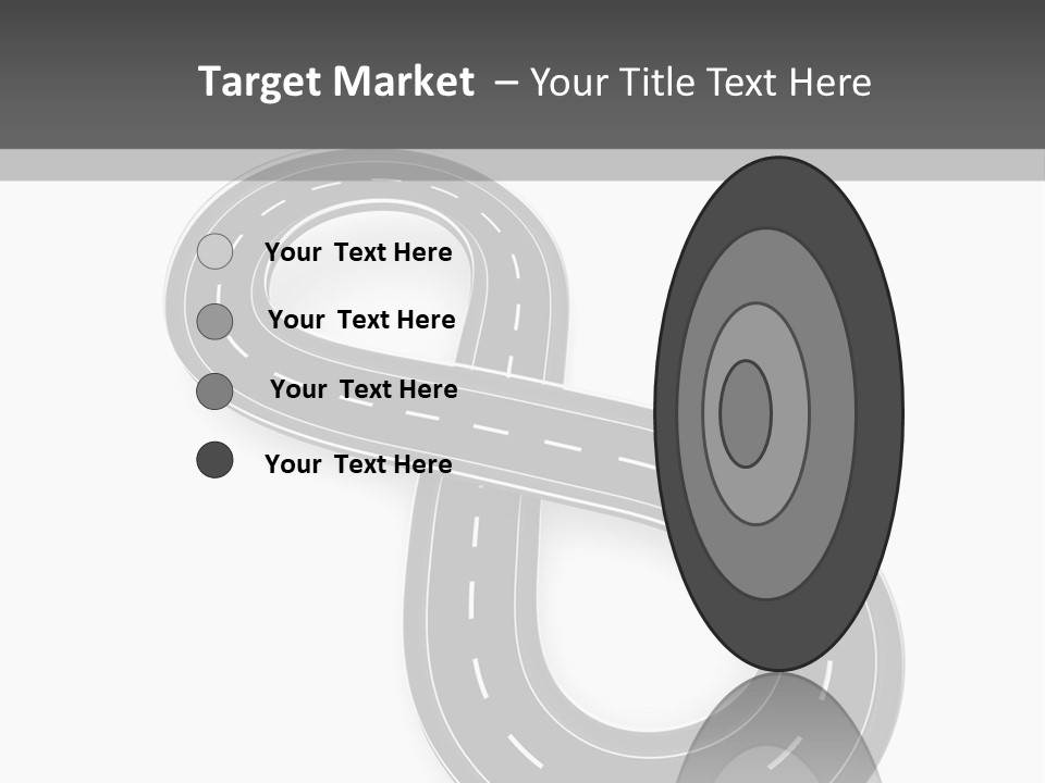 Illustration Bend Bridge PowerPoint Template