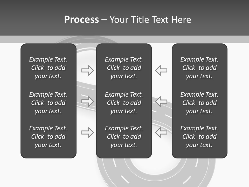 Illustration Bend Bridge PowerPoint Template