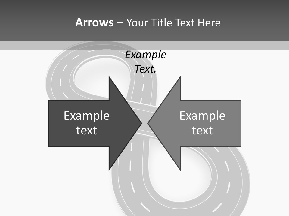 Illustration Bend Bridge PowerPoint Template