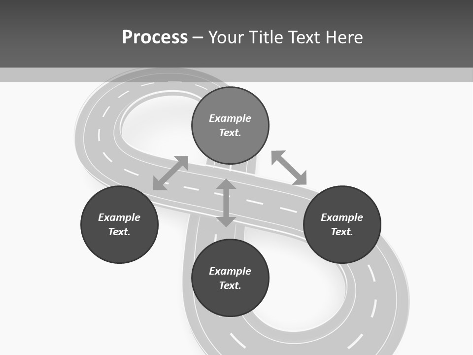Illustration Bend Bridge PowerPoint Template