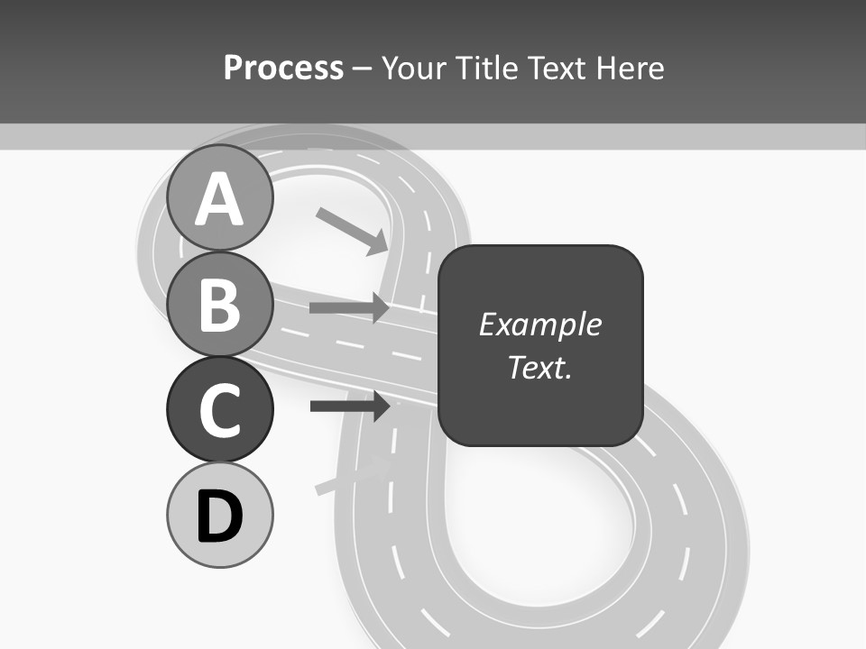 Illustration Bend Bridge PowerPoint Template